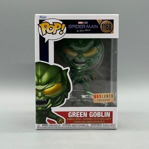 Funko Pop! Marvel #1168 Green Goblin Metallic Spider-Man Boxlunch Exclusive New